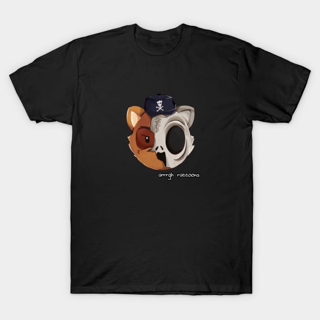 Raccoon Skull T-Shirt by raccoon